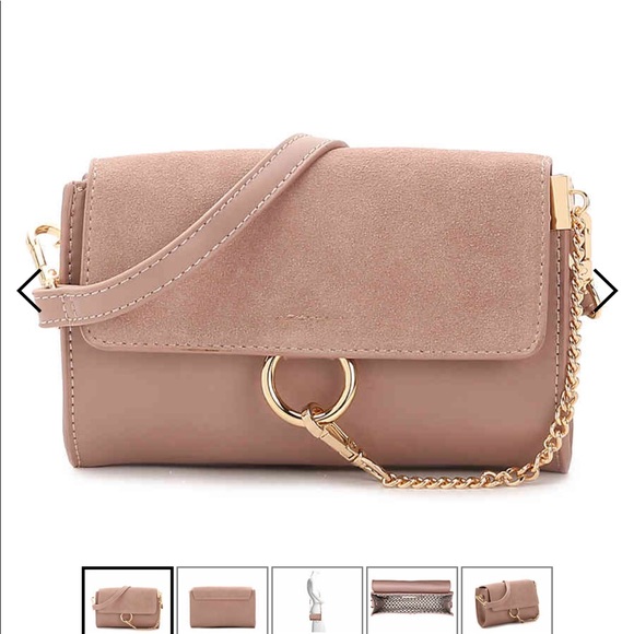 Moda Luxe Handbags - MODA LUXE Pink Mini Circle Flap Crossbody Bag NWT
